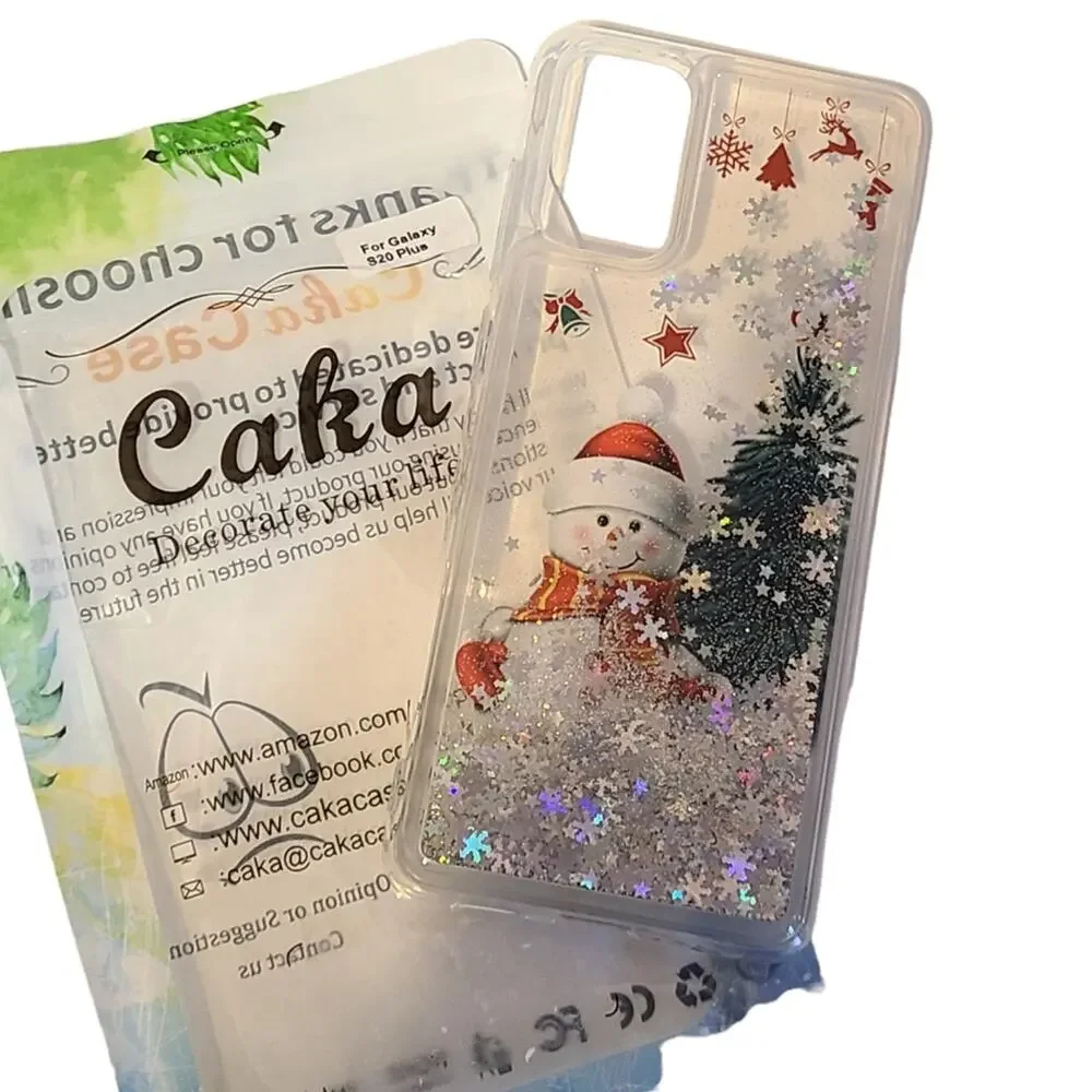 Phone Case Galaxy S20 Plus Winter‎ Wonderland Snowman Christmas Tree Snow